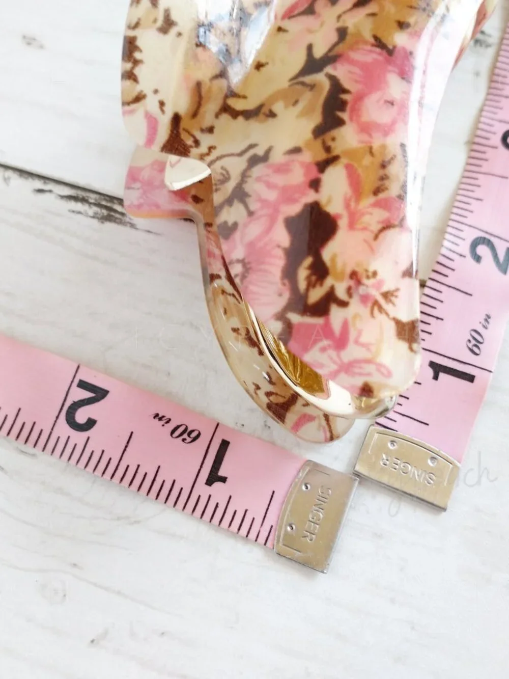 Floral Claw Clip Hair Accessory Acrylic Jaw Clip Cottagecore Coastal Grandma